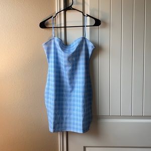 Fitted Mini Blue Dress!